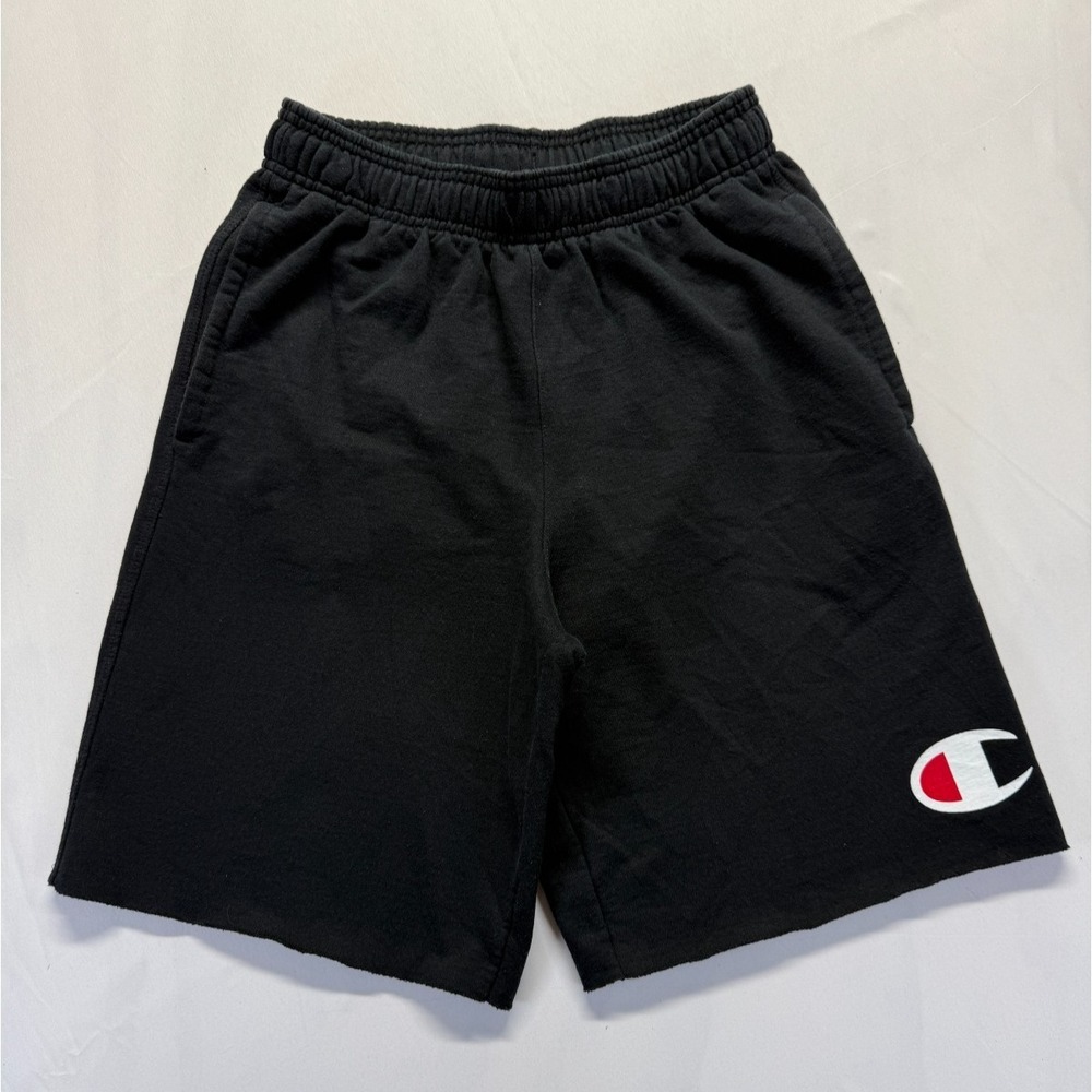 Champion Authentic Athletic Wear Shorts Mens Medium Black Cotton Gym Training